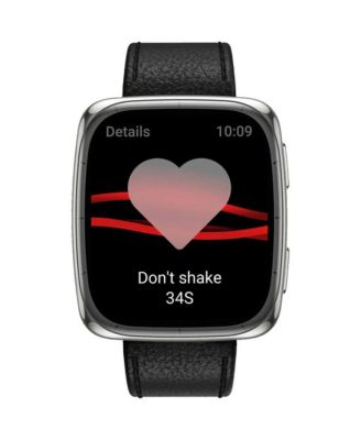 Active 2 (Square) Smart Watch with Sapphire Glass, Heart Rate Tracking & 10-Day Battery – Black Leather