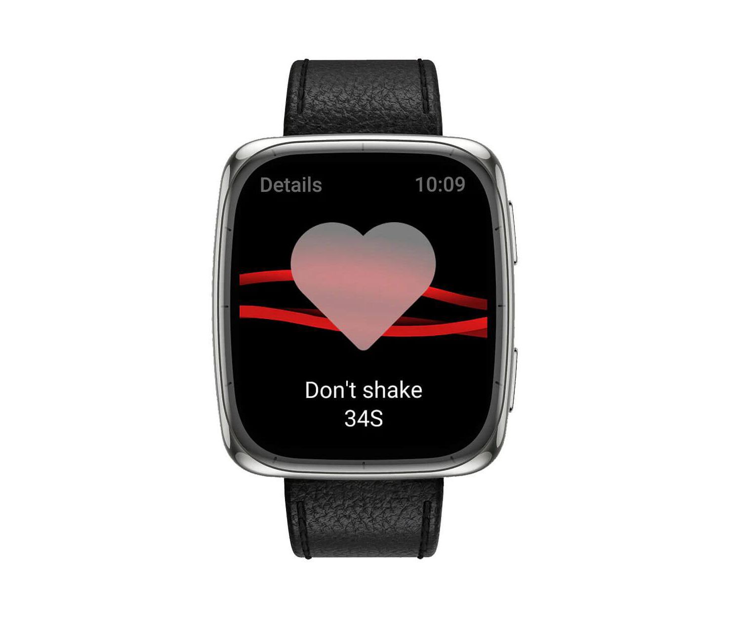 Часы Amazfit Active 2 (Square) Smart Watch with Sapphire Glass, Heart Rate Tracking & 10-Day Battery – Black Leather, цвет: Чёрный — фото 10