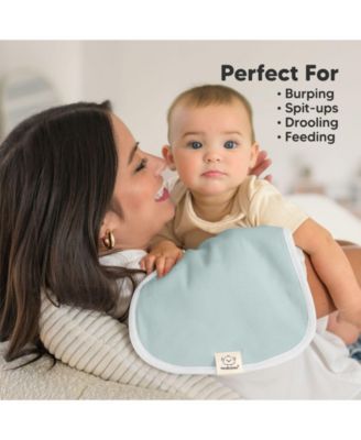 5pk Urban Baby Burp Cloths, Organic Burping Cloth for Babies, Burp Rags for Baby Girls, Boys