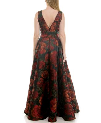 Women's Printed V-Neck Dress