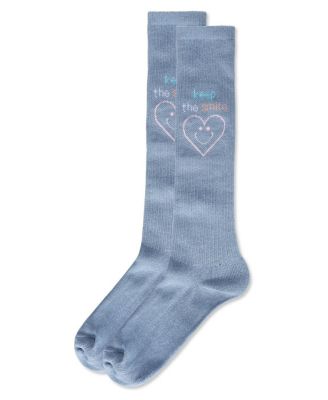 Big Girls Keep The Smile Knee High Socks