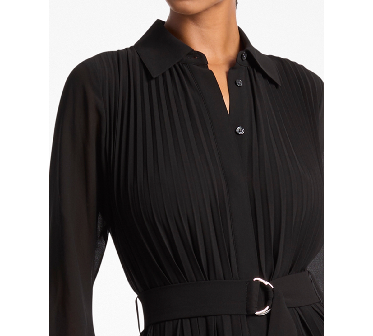 Michael Kors Women's Pleated Shirt Dress