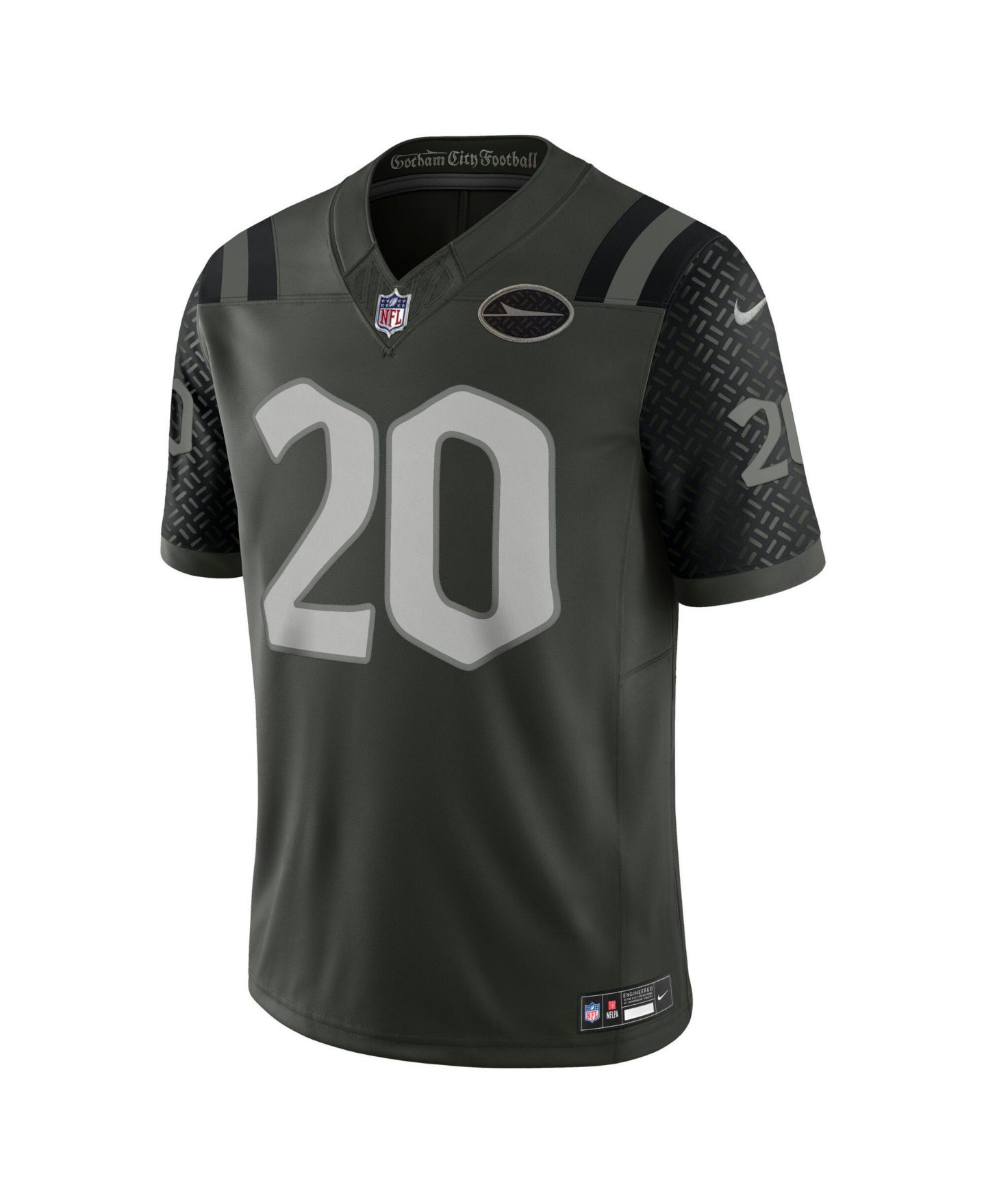 Мужской топ Nike Breece Hall Green New York Jets NFL Rivalry Limited Jersey — фото 3