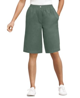 Women's Within 7-Day Elastic-Waist Pull-On Cotton Denim Shorts