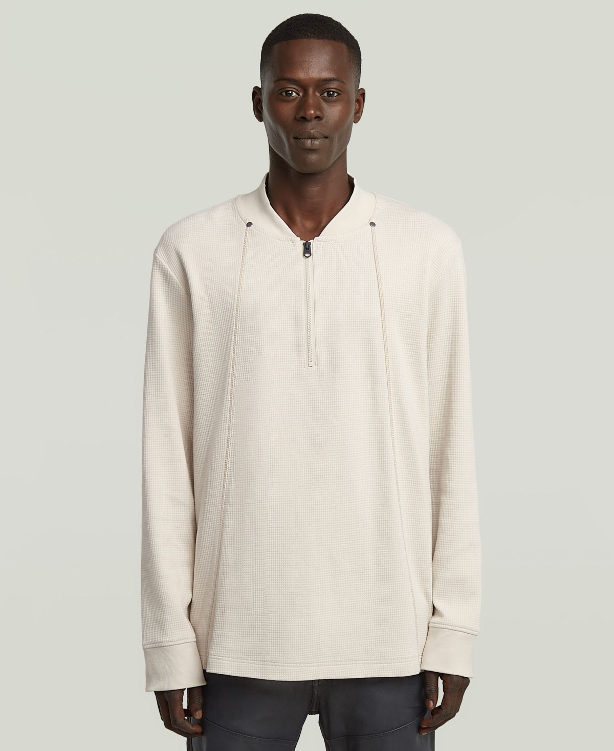 Мужской свитер А-силуэта Tweeter на молнии до половины длины