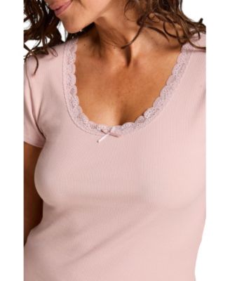 Hunkemoller Women's Pyjama Set Rib Lace