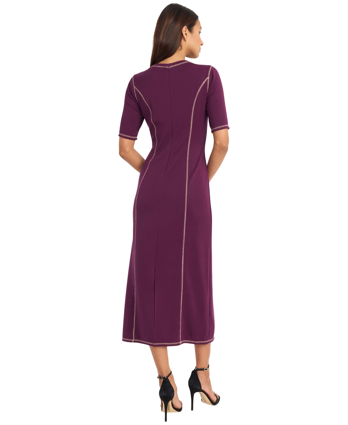 Donna Morgan Women's Crewneck Dress