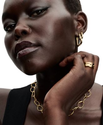 Organically Shaped Link Necklace