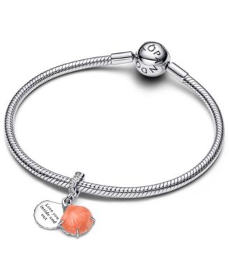 Coral Shell Double Dangle Charms