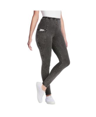 Women's Within Tall Stretch-Cotton Knit Pull-On Pocket Leggings