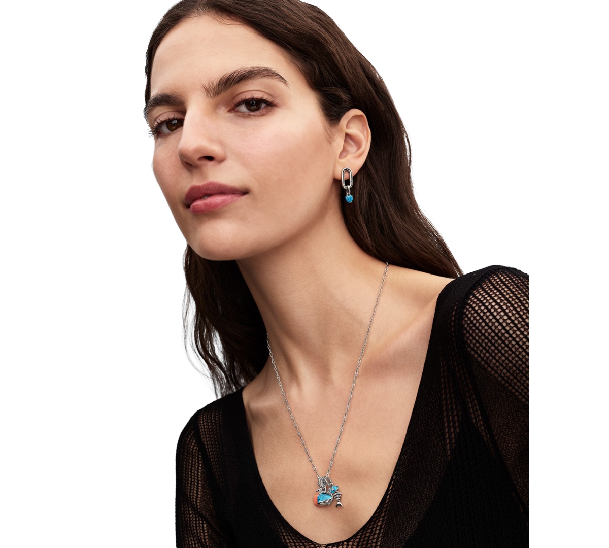 Pandora Anchor Chain Necklace In Metallic