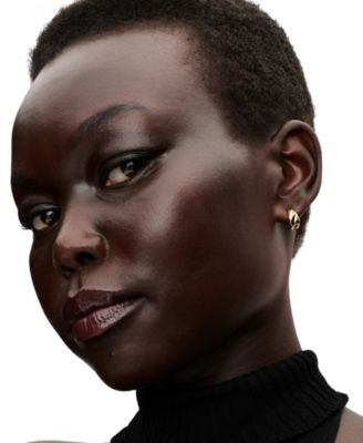 Rippled Open Hoop Earrings