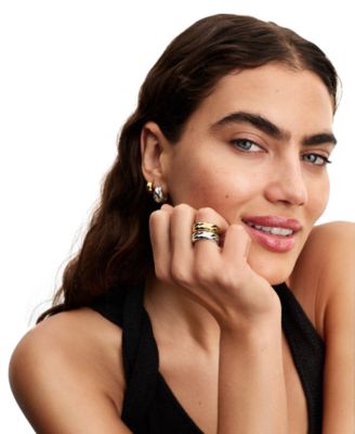 Rippled Small Hoop Earrings