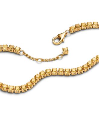 Sparkling Yellow Tennis Bracelet