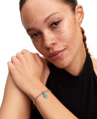 Blue Murano Glass Sea Snail Dangle Charms