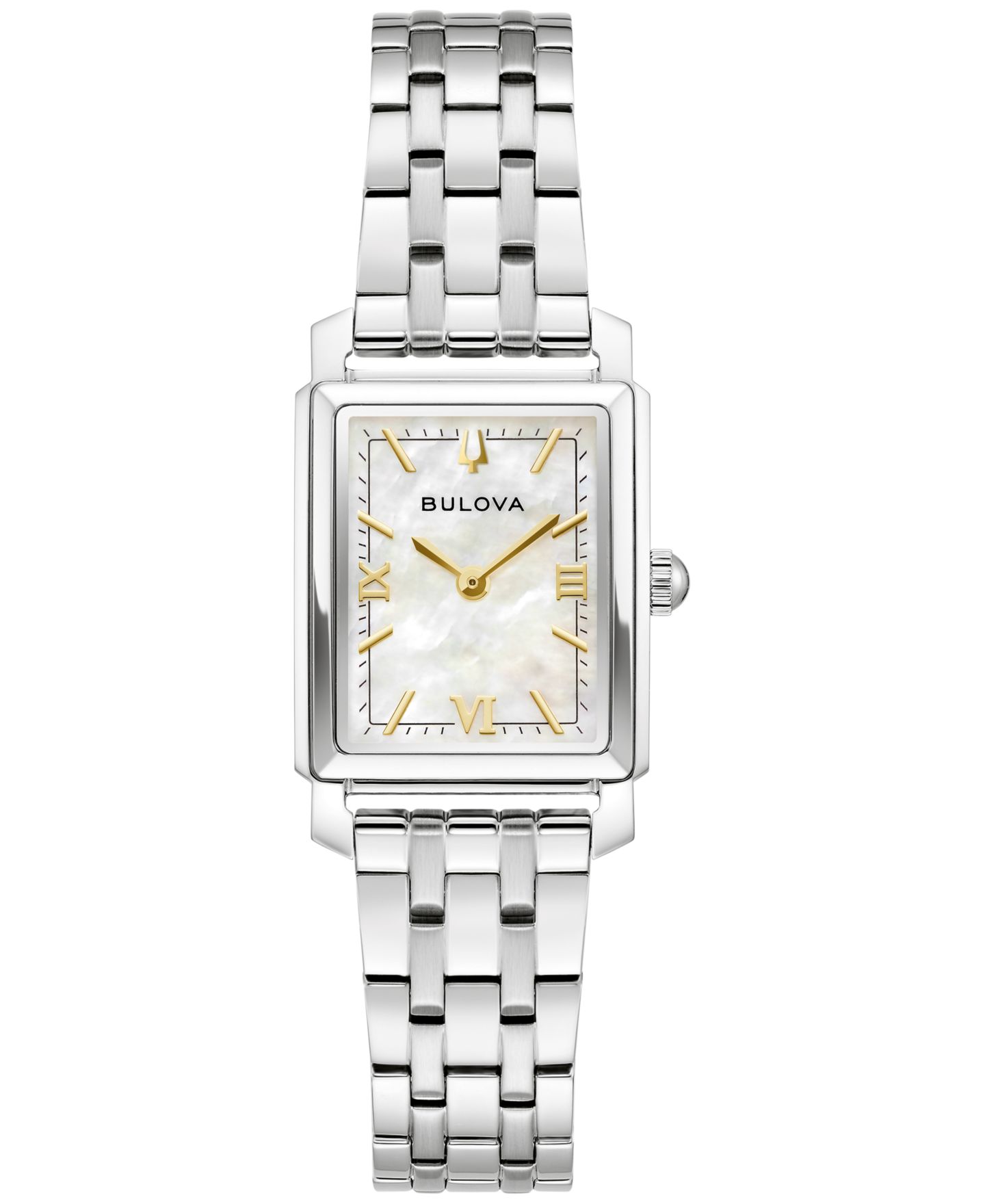 Женские часы Bulova Exclusive Classic Sutton Silver-Tone Stainless Steel Bracelet Watch, 21mm — фото 1