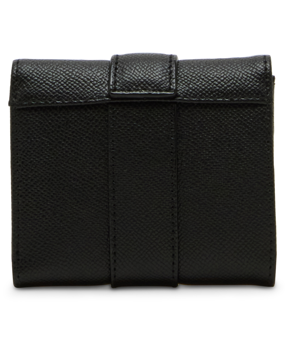Anne Klein Covered Buckle Flap Wallet Gift Set In Black