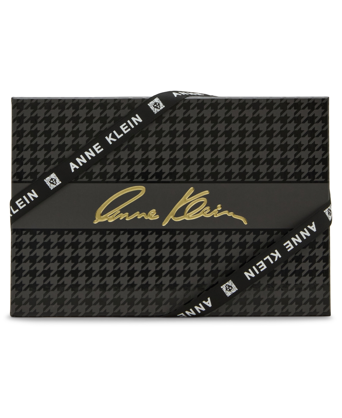 Anne Klein 2 Piece Lock Wristlet Gift Set With Bag Charm In Black