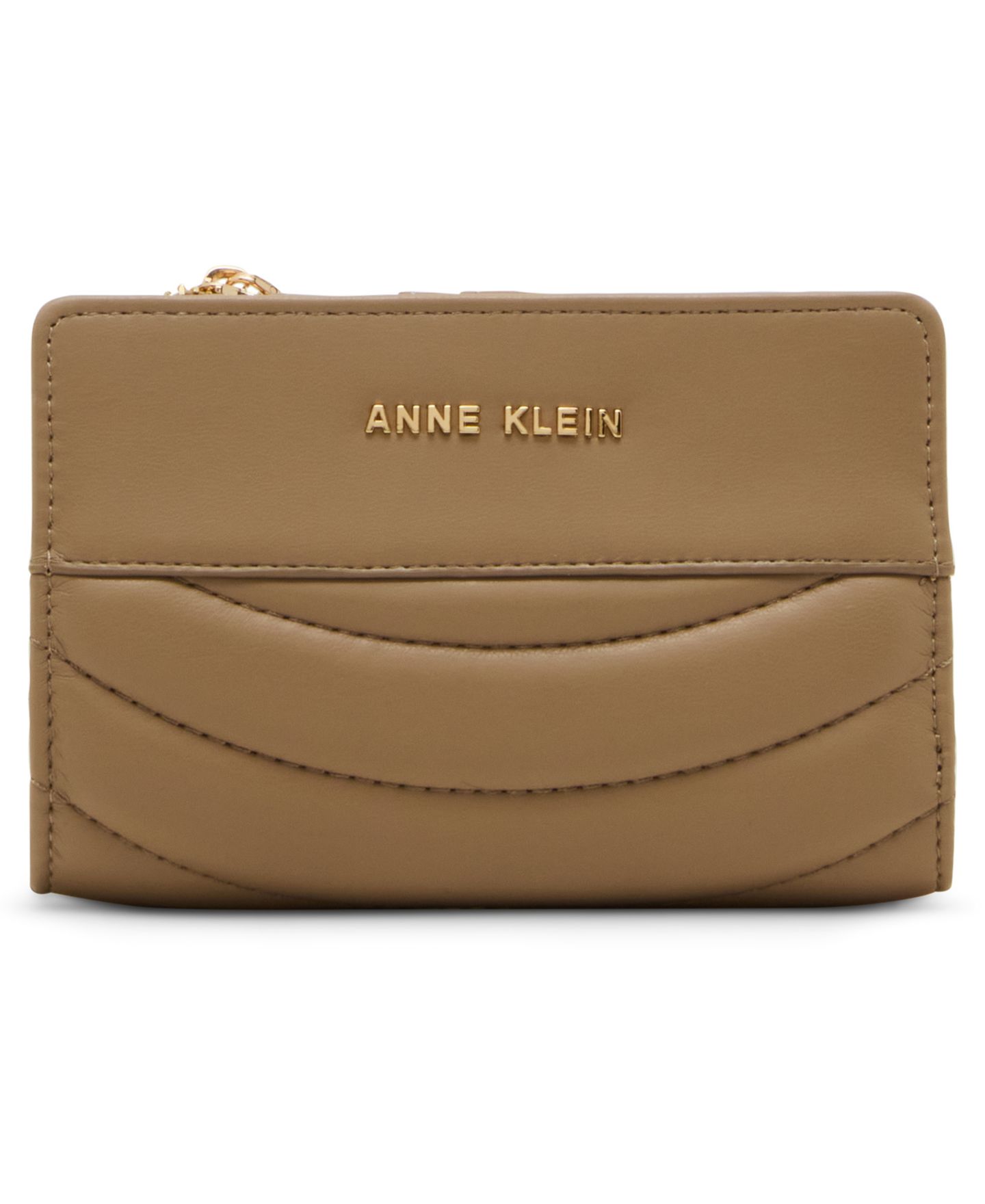 Женские сумки Anne Klein 2 Piece Flap Crossbody bag and Bifold Wallet Gift Set, цвет: Бежевый — фото 3