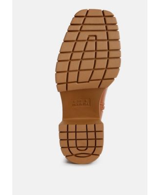 kokum faux leather platform boots