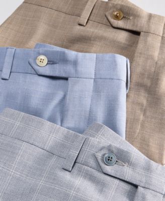 Men's Classic-Fit Sharkskin Dress Pants