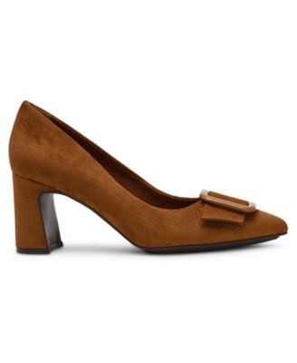 Women's Bentley Buckle Block Heel Pumps