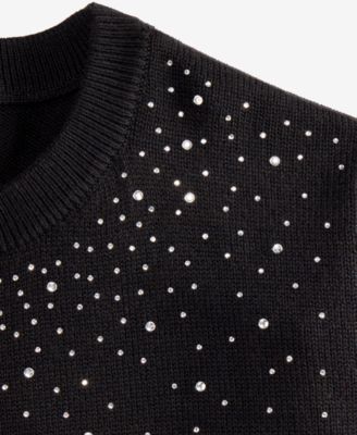 Girls' 5-20 Embellished Long-Sleeve Sweater, Macy's Exclusive