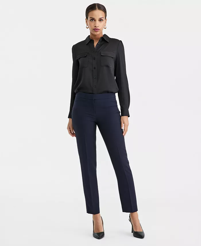 Women's Bi-Stretch Straight-Leg Dress Pants