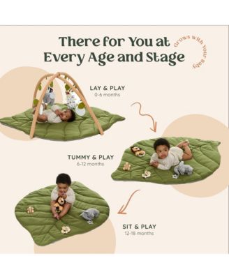 Baby Activity Gym – Sensory Play Mat with Hanging Toys for Sight, Touch & Sound – Portable & Easy Setup for Indoor or Outdoor Baby Play