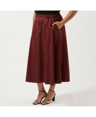Plus Size Sahara Breeze Cotton Skirt