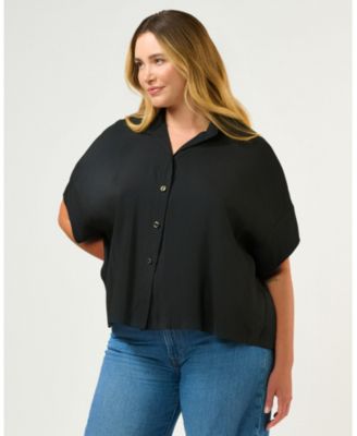 Plus Size Lela Oversized Cupro Top