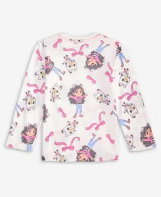 Girls' Toddler 2T-4T Long-Sleeve Gabby Printed T-Shirt, Macy's Exclusive
