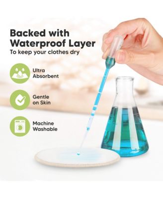 14pk Organic Nursing Pads, Washable Breast Pads + Wash Bag, Reusable Nipple Pads