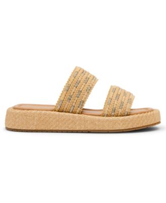 Women's Mykonos Raffia Flatform Sandals