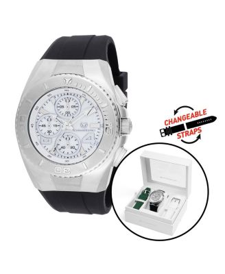 Men's TM-124028 Cruise Quartz Chronograph White Dial Watch