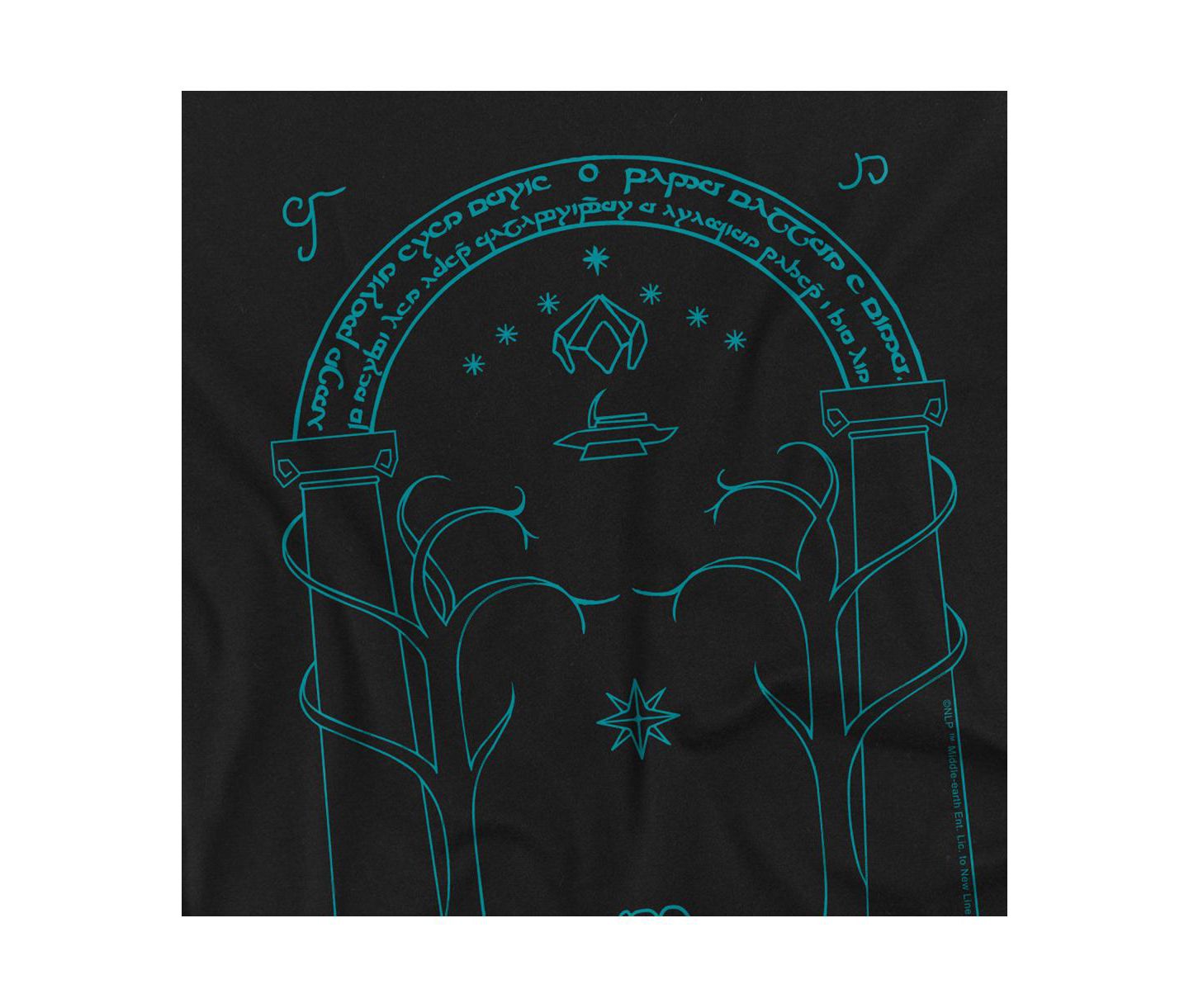 Мужская футболка Lord Of The Rings Big & Tall The Doors of Durin, цвет: Чёрный — фото 2