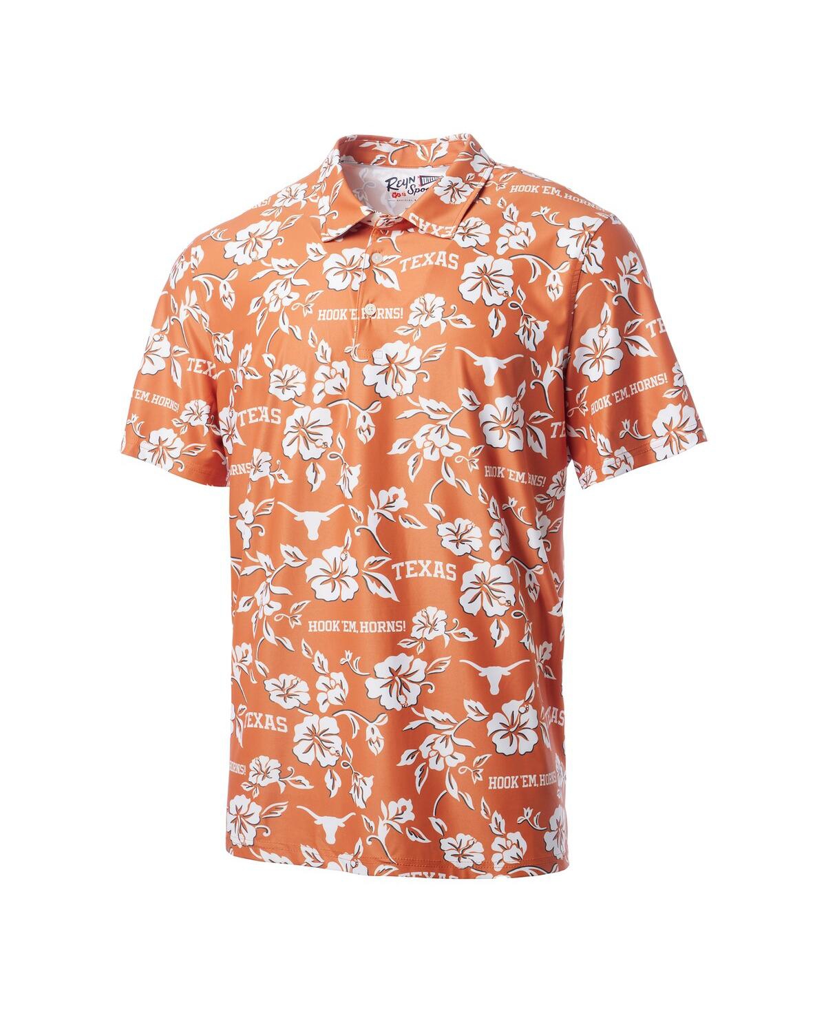 Reyn Spooner Men's Burnt Orange Texas Longhorns Pua Performance Polo Shirt In Orange