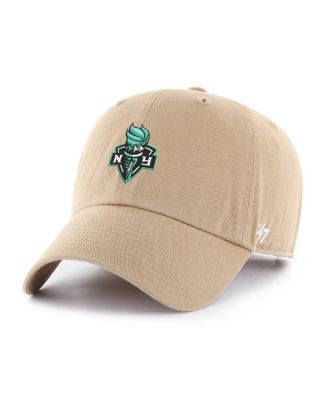 Men's Khaki New York Liberty Core Logo Clean Up Adjustable Hat