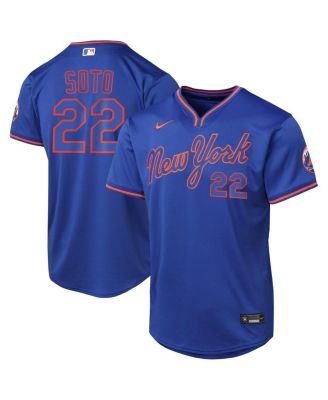 Nike - Big Boys and Girls Juan Soto Royal New York Mets Alternate 2 Limited Jersey