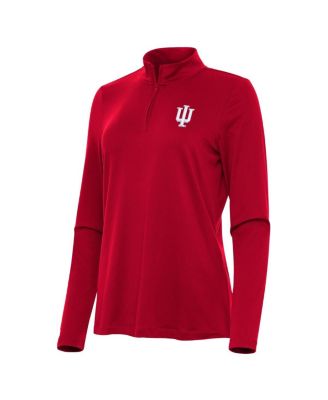 Women's Crimson Indiana Hoosiers Reprocess Quarter-Zip Sweatshirt