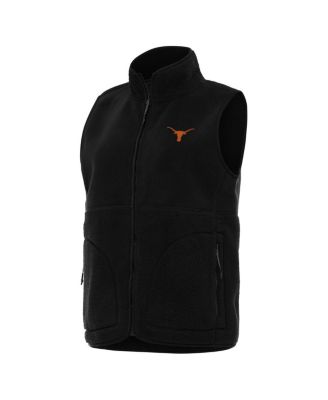 Women's Black Texas Longhorns Nostalgic Full-Zip Vest