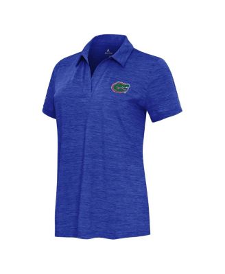 Women's Heather Royal Florida Gators Layout V-Neck Polo Shirt