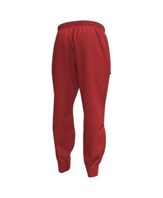 Men's Red Wisconsin Badgers 1980 Throwback Unstoppable Fleece Jogger Pants