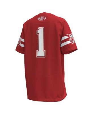 Big Boys and Girls 1 Red Wisconsin Badgers 1980 Throwback Home Replica Game Jersey