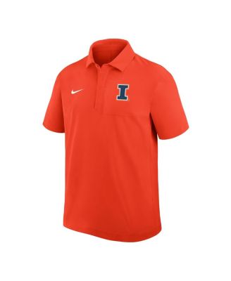 Men's Orange Illinois Fighting Illini Woven Dri-FIT Polo Shirt