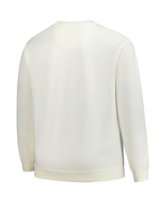 Men's Cream Minnesota Vikings Big Tall Fleece Sweatshirt