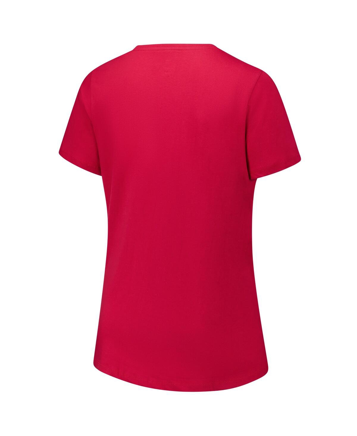 Fanatics Women's Crimson Oklahoma Sooners Plus Size Lean Scoop Neck T-shirt In Red