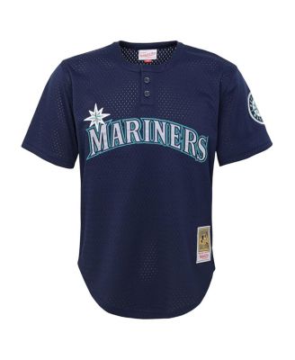 Big Boys and Girls Ichiro Suzuki Navy Seattle Mariners Cooperstown Collection&nbsp;Mesh Batting Practice Jersey