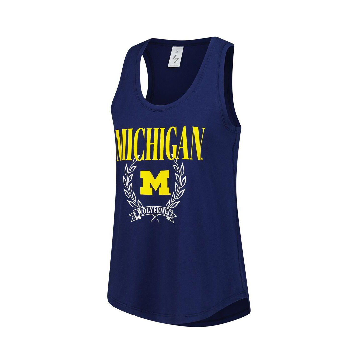 Женский топ ZooZatz Navy Michigan Wolverines Everyday — фото 3