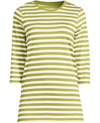 Women's Petite 3/4 Sleeve Cotton Supima Tunic